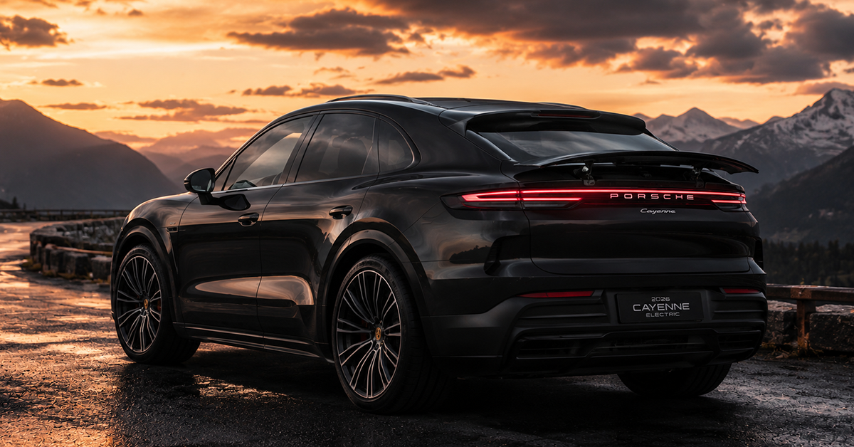 Porsche Cayenne Coupe Electric Turbo 1156HP most powerful Porsche ever 2026