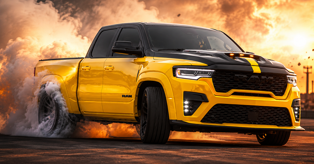2027 Ram 1500 Rumble Bee 777hp Hellcat V8 muscle truck