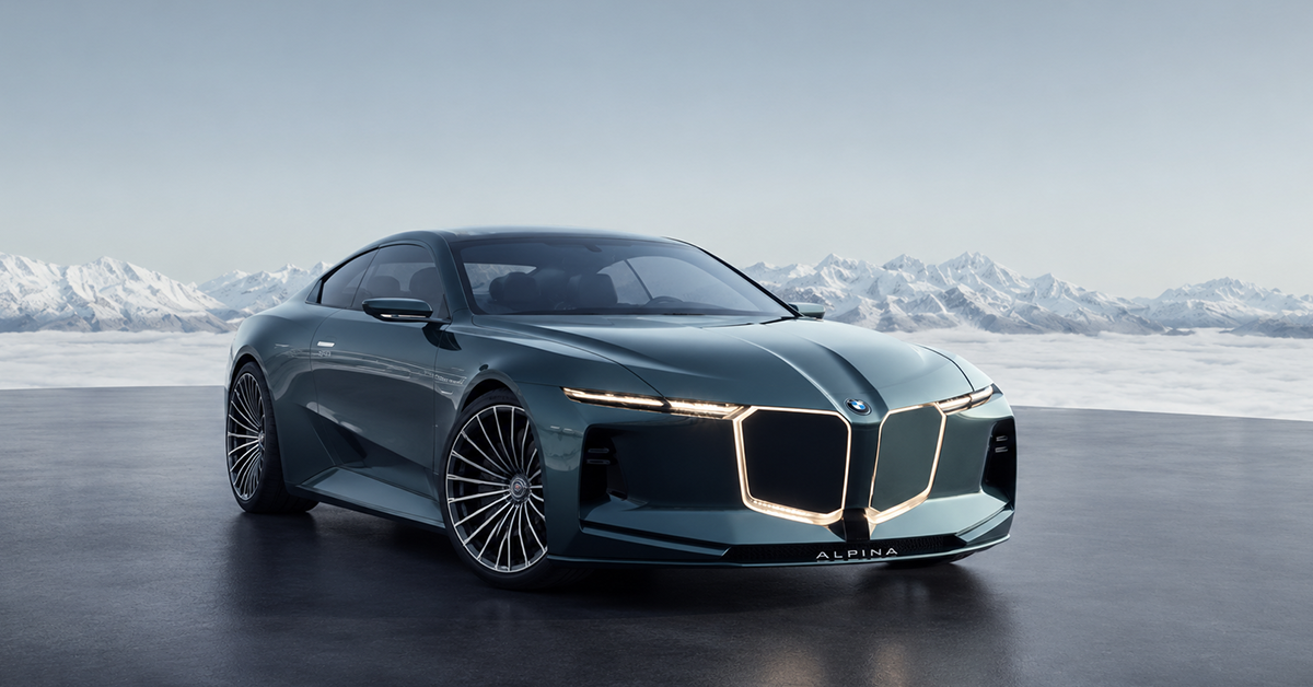 Vision BMW Alpina concept V8 grand tourer 2026 reveal