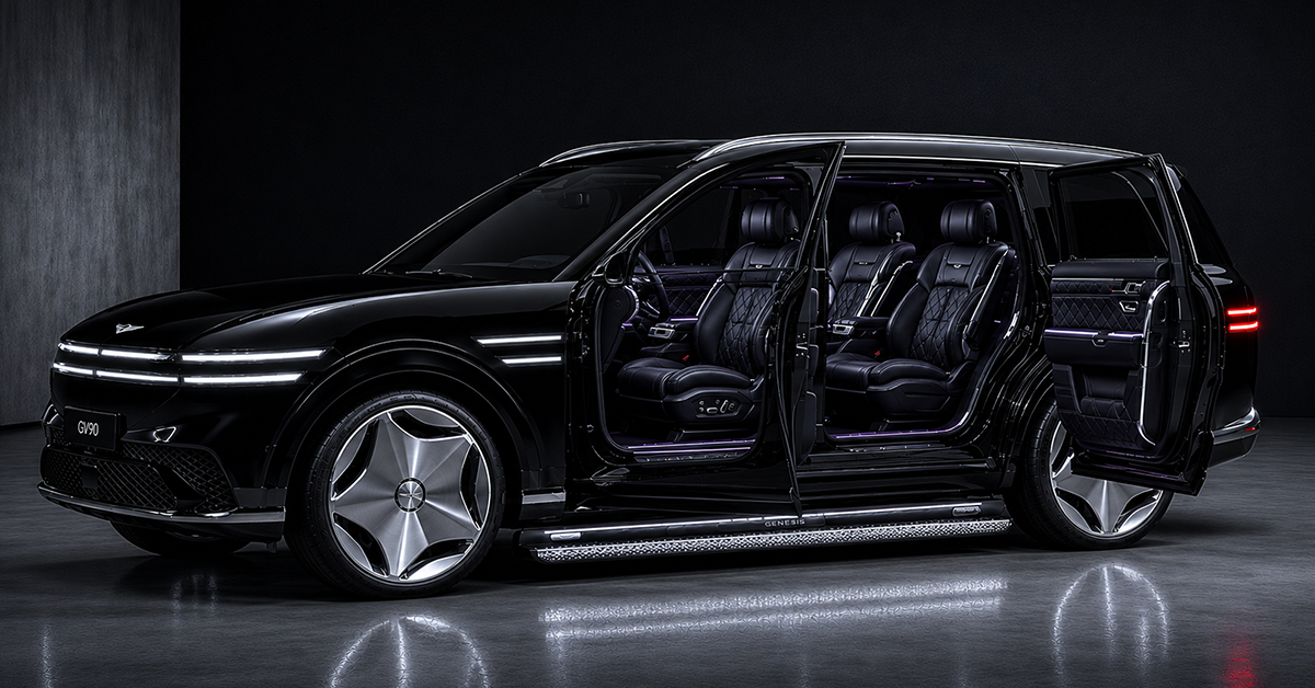Genesis GV90 coach doors leak 2026 luxury SUV