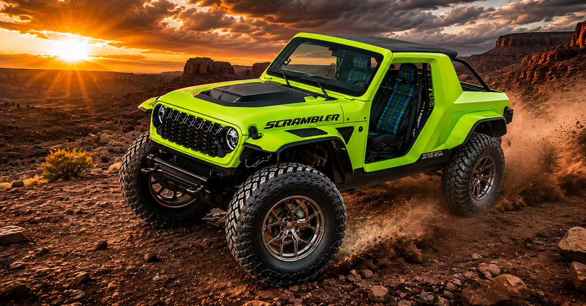 Jeep Wrangler Scrambler SRT 2030 two-door pickup 777hp