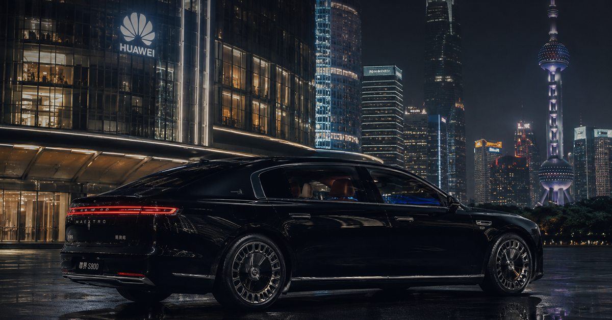 Maextro S800 Huawei luxury sedan beats Maybach BMW Porsche China 2026