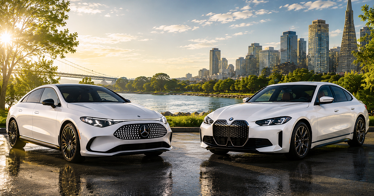 Mercedes CLA EV vs BMW i4 comparison 2026
