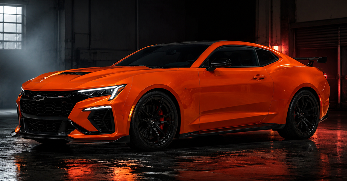 2028 Chevrolet Camaro revival V8 RWD Alpha 2 platform