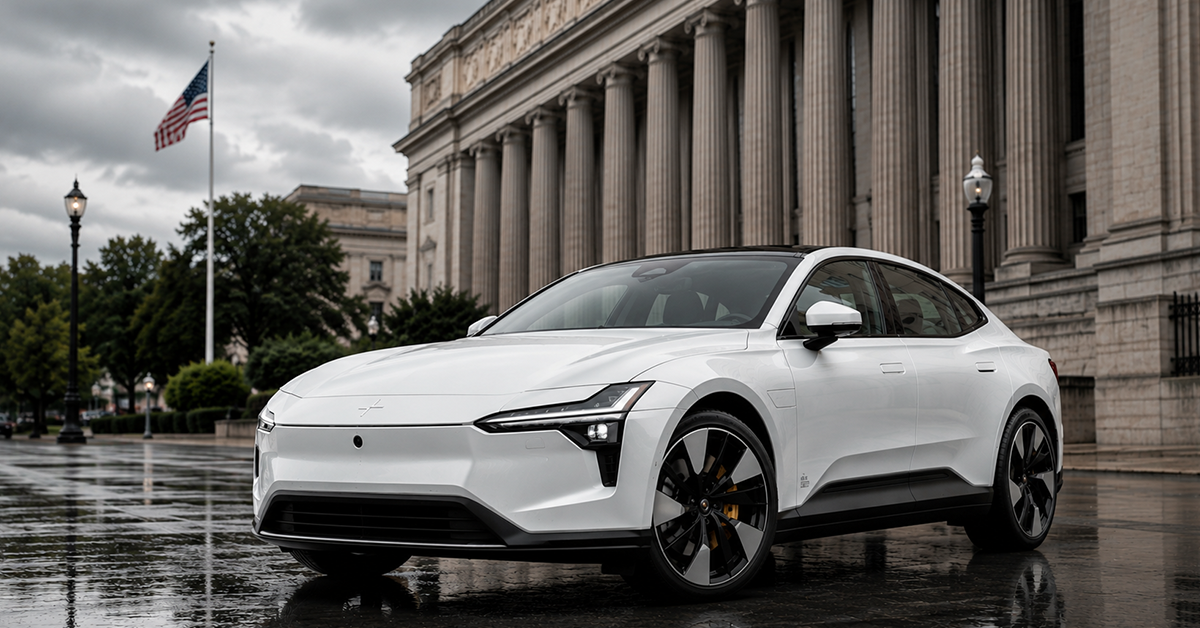 Polestar banned US market 2027 connected vehicle rule