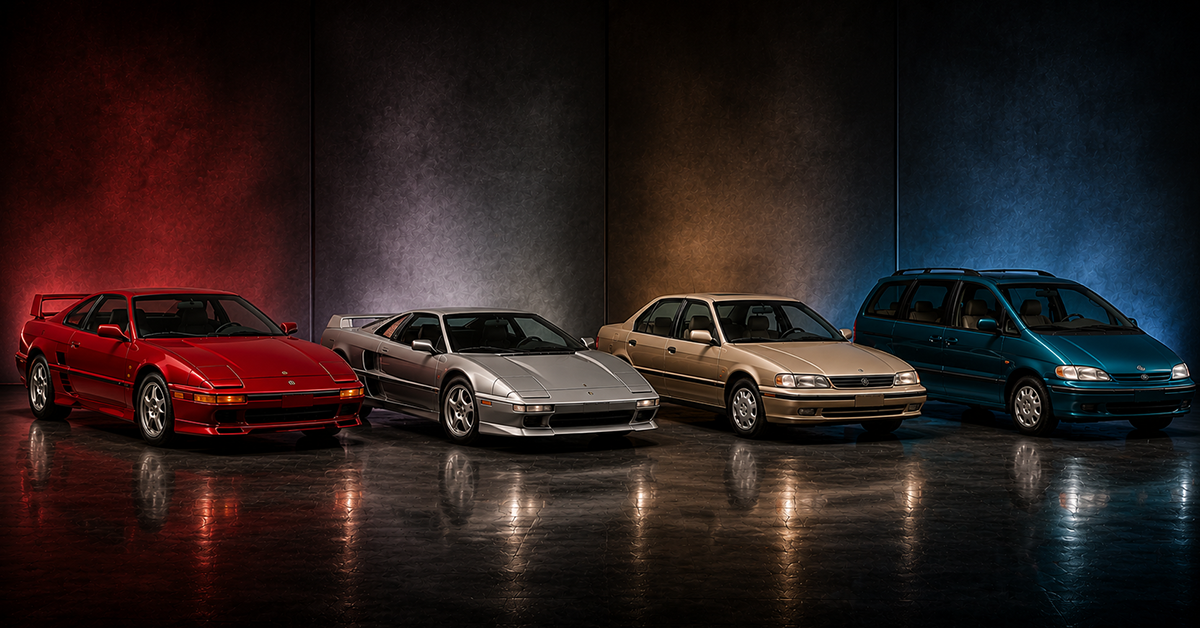 1980s 1990s Toyota Supra MR2 Camry Previa golden era